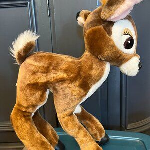 Vintage Bambi Stuffed Animal Plush Toy Wire Legs Walt Disney Korea Reindeer GUC